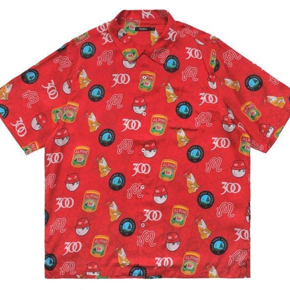 NWT Malbon x 300 Ent button up and shorts size XL